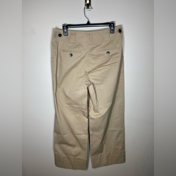St. John Tan Trousers Cropped Wide Leg Career sz 8 - Picture 4 of 4
